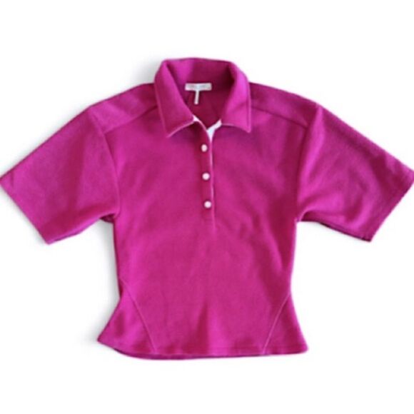 Rag & Bone Pink Polo Tee - Picture 11 of 16